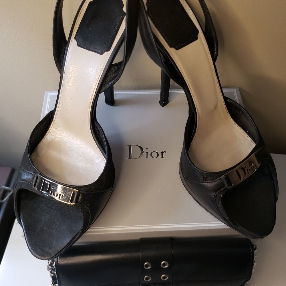Dior Leather Wallet and Heels Bundle - Picture 6 of 16